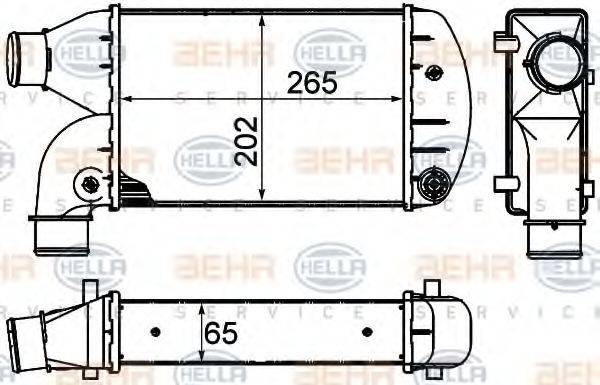 HELLA 8ML376899001 Інтеркулер