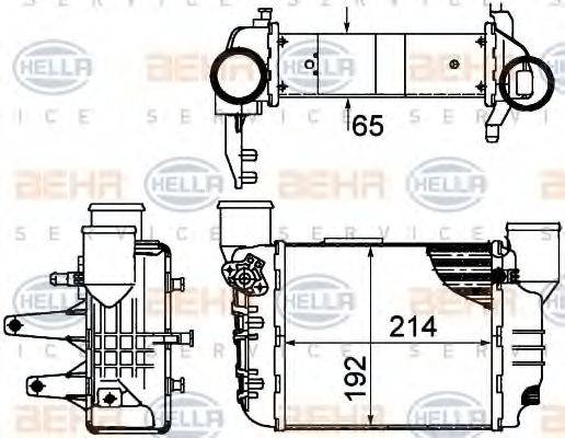 HELLA 8ML376899061 Інтеркулер