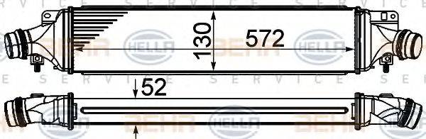 HELLA 8ML376910061 Інтеркулер