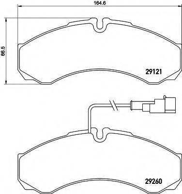 HELLA 8DB355005431 Комплект гальмівних колодок, дискове гальмо