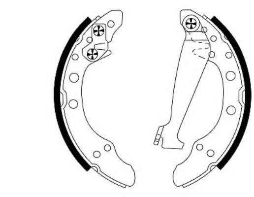 HELLA 8DB355001311 Комплект гальмівних колодок