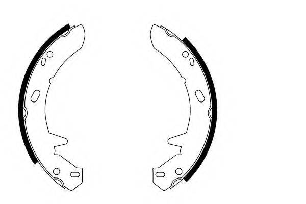 HELLA 8DB355002311 Комплект гальмівних колодок