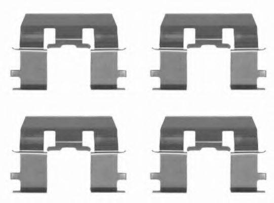 HELLA 8DZ355203021 Комплектуючі, колодки дискового гальма