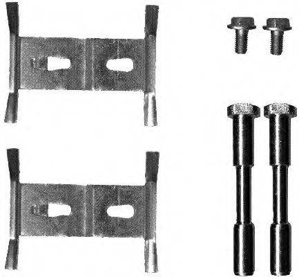 HELLA 8DZ355203181 Комплектуючі, колодки дискового гальма