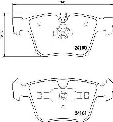 HELLA 8DB355013641 Комплект гальмівних колодок, дискове гальмо