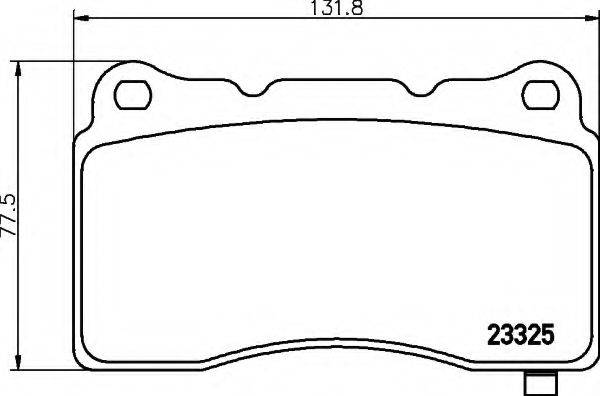 HELLA 8DB355014451 Комплект гальмівних колодок, дискове гальмо