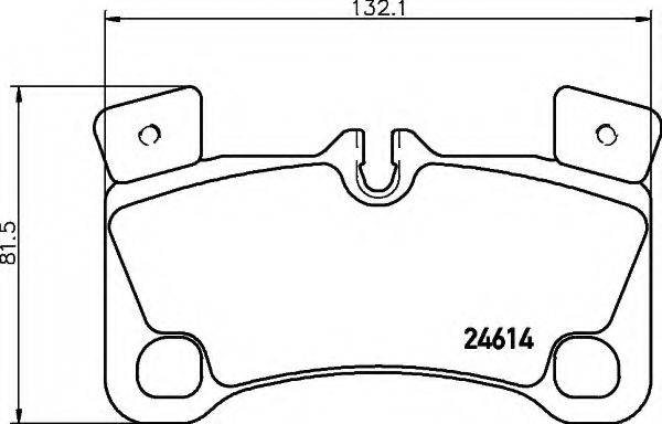 HELLA 8DB355014631 Комплект гальмівних колодок, дискове гальмо