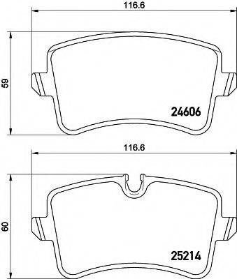 HELLA 8DB355016001 Комплект гальмівних колодок, дискове гальмо