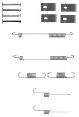 HELLA 8DZ355200941 Комплектуючі, гальмівна колодка