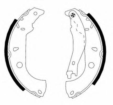 HELLA 8DB355001021 Комплект гальмівних колодок