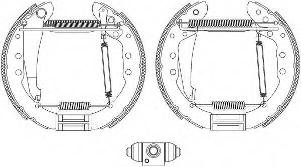 HELLA 8DB355005201 Комплект гальмівних колодок