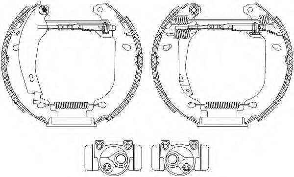 HELLA 8DB355003901 Комплект гальмівних колодок