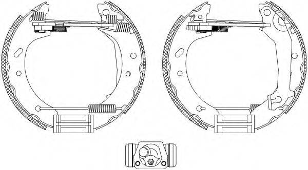 HELLA 8DB355004081 Комплект гальмівних колодок