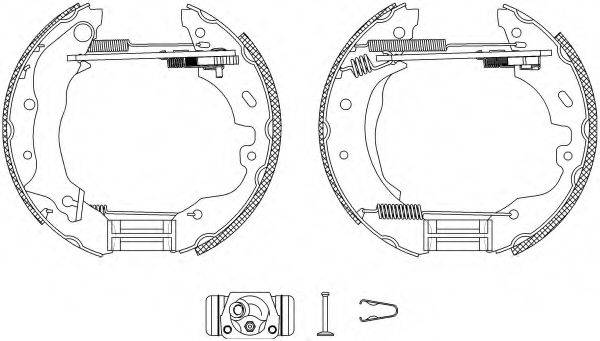 HELLA 8DB355004091 Комплект гальмівних колодок