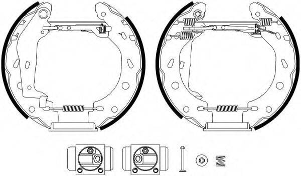 HELLA 8DB355022961 Комплект гальмівних колодок