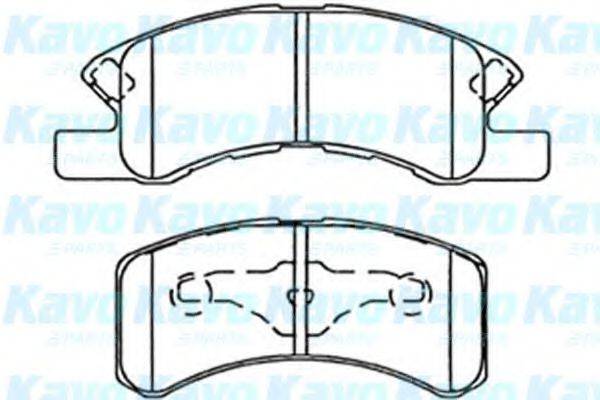 KAVO PARTS BP1515 Комплект гальмівних колодок, дискове гальмо