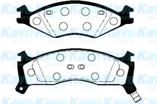 KAVO PARTS BP4000 Комплект гальмівних колодок, дискове гальмо