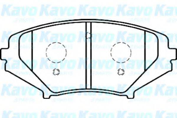 KAVO PARTS BP4558 Комплект гальмівних колодок, дискове гальмо