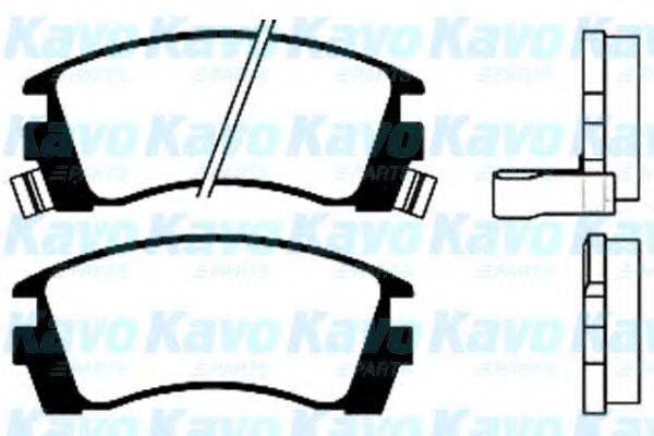 KAVO PARTS BP6523 Комплект гальмівних колодок, дискове гальмо