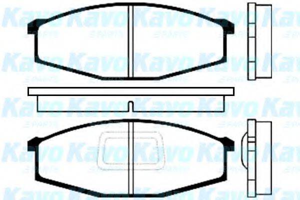 KAVO PARTS BP6537 Комплект гальмівних колодок, дискове гальмо