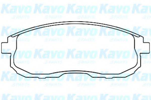 KAVO PARTS BP6566 Комплект гальмівних колодок, дискове гальмо