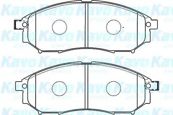 KAVO PARTS BP6583 Комплект гальмівних колодок, дискове гальмо