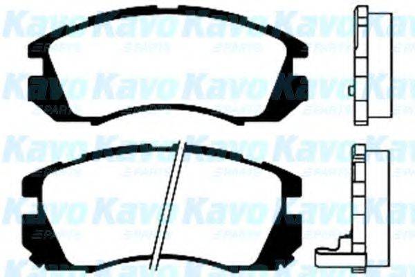 KAVO PARTS BP8005 Комплект гальмівних колодок, дискове гальмо