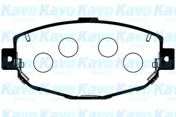 KAVO PARTS BP9075 Комплект гальмівних колодок, дискове гальмо