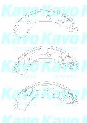 KAVO PARTS BS3414 Комплект гальмівних колодок