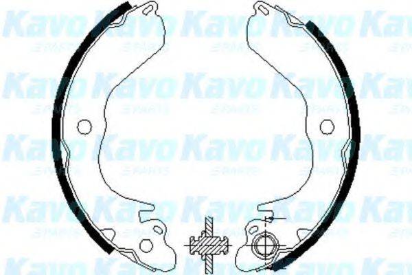 KAVO PARTS BS6408 Комплект гальмівних колодок