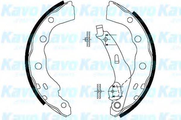 KAVO PARTS BS6413 Комплект гальмівних колодок