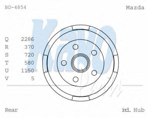 KAVO PARTS BD4854 Гальмівний барабан