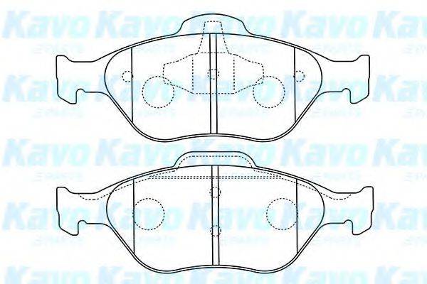 KAVO PARTS BP4567 Комплект гальмівних колодок, дискове гальмо