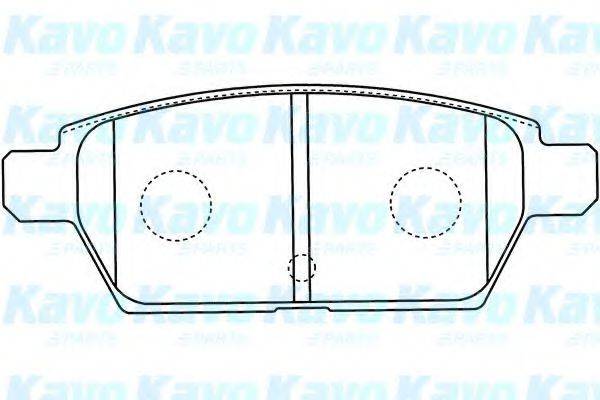 KAVO PARTS BP4568 Комплект гальмівних колодок, дискове гальмо
