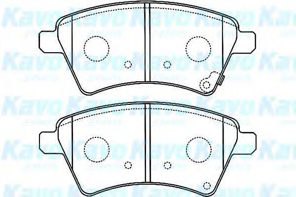 KAVO PARTS BP8529 Комплект гальмівних колодок, дискове гальмо