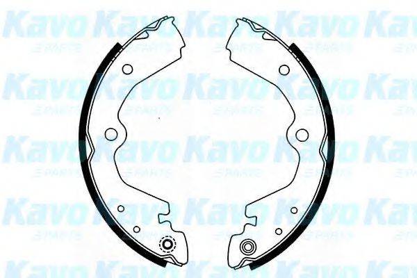 KAVO PARTS BS7430 Комплект гальмівних колодок