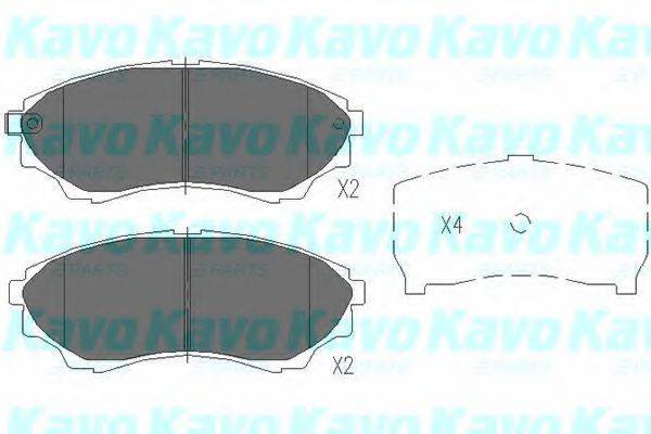 KAVO PARTS KBP4514 Комплект гальмівних колодок, дискове гальмо