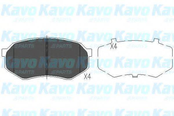 KAVO PARTS KBP4524 Комплект гальмівних колодок, дискове гальмо