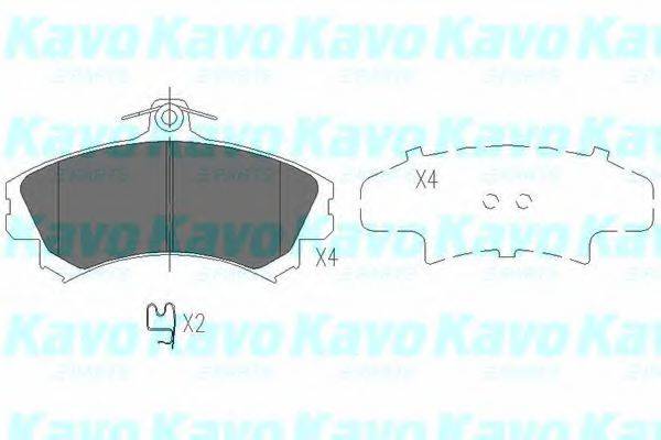 KAVO PARTS KBP5507 Комплект гальмівних колодок, дискове гальмо