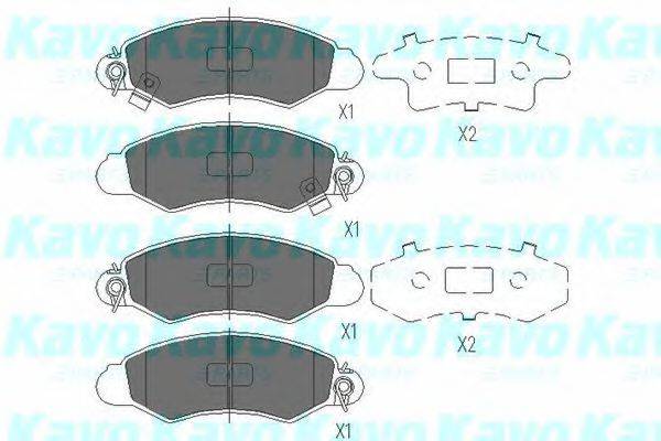 KAVO PARTS KBP8520 Комплект гальмівних колодок, дискове гальмо