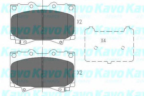 KAVO PARTS KBP9049 Комплект гальмівних колодок, дискове гальмо