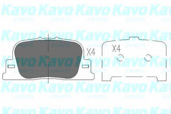 KAVO PARTS KBP9069 Комплект гальмівних колодок, дискове гальмо