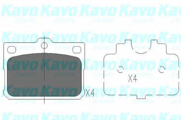 KAVO PARTS KBP9081 Комплект гальмівних колодок, дискове гальмо