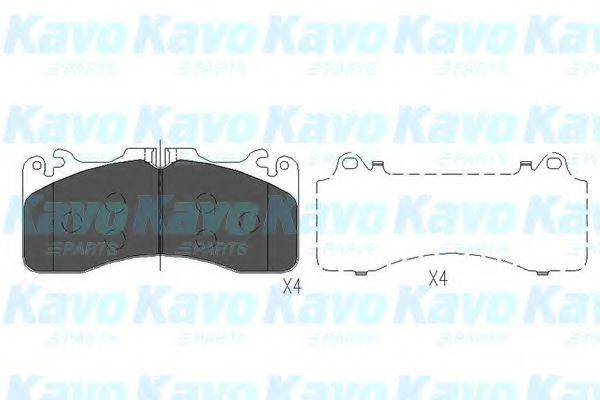 KAVO PARTS KBP9112 Комплект гальмівних колодок, дискове гальмо