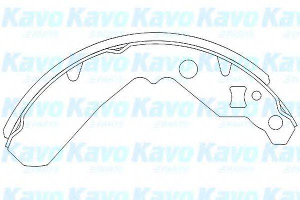 KAVO PARTS KBS1902 Комплект гальмівних колодок