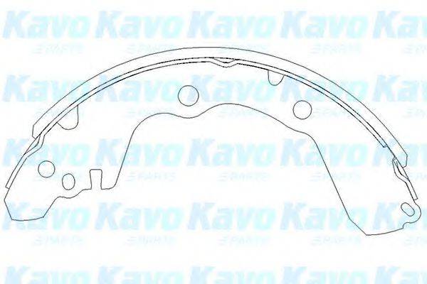 KAVO PARTS KBS6405 Комплект гальмівних колодок