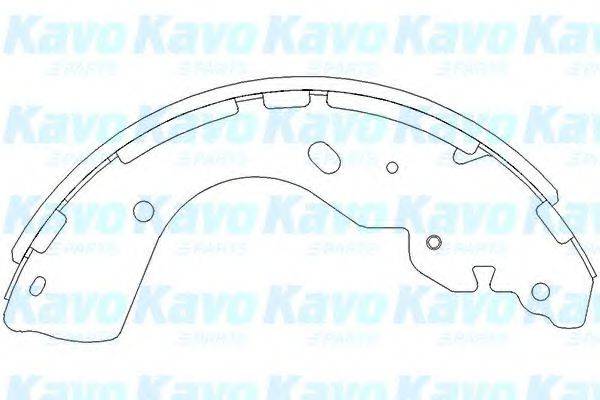 KAVO PARTS KBS7402 Комплект гальмівних колодок