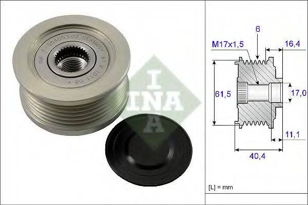 INA 535011510 Механізм вільного ходу генератора