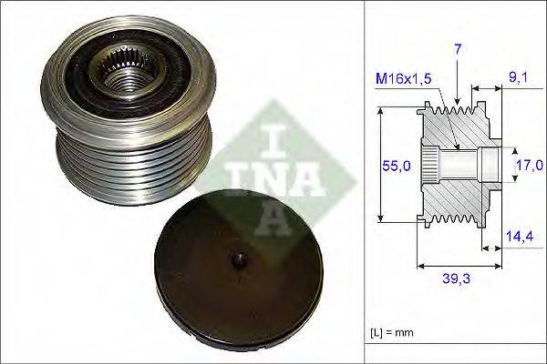 INA 535014210 Механізм вільного ходу генератора