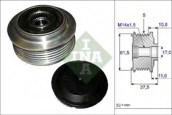 INA 535010710 Механізм вільного ходу генератора